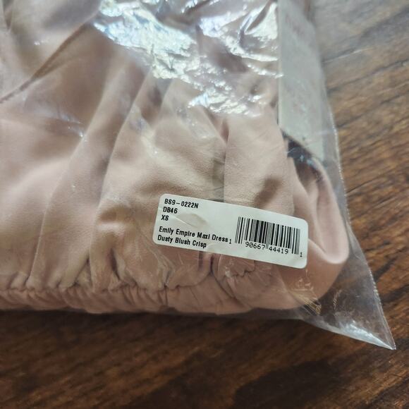 Show me your MuMu size XS Emily Maxi Dress Dusty Blush Crisp Pink - Picture 6 of 8